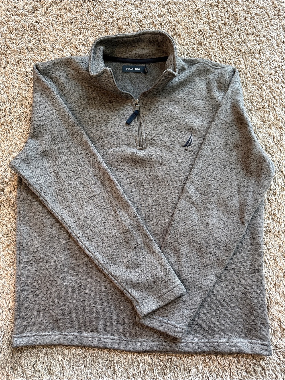 Nautica Men’s Knit quarter zip sweater